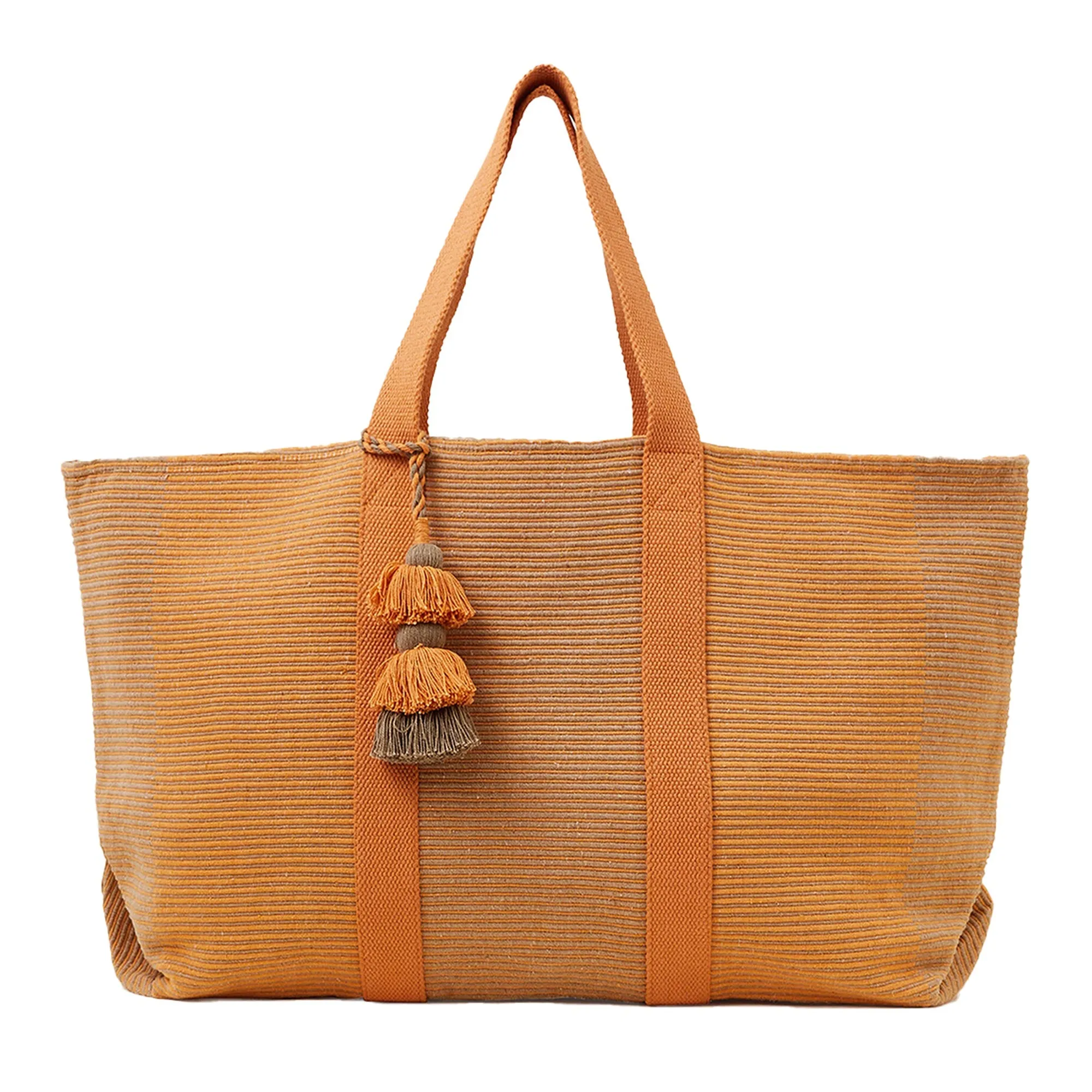 Accessorize London Women's Orange Oversized Shopper Bag