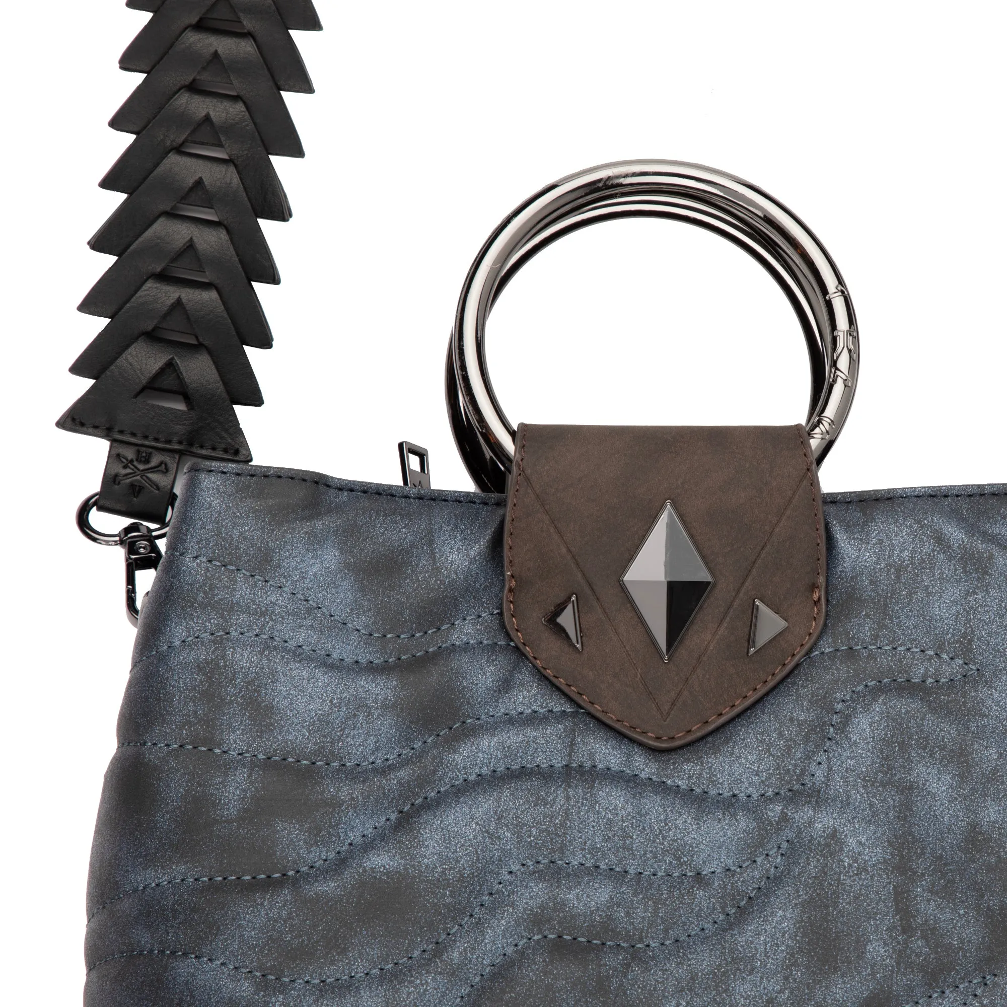 Ahsoka Metal Handle Handbag