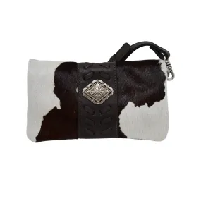 American West Grab-and-Go Pony Hair-On Leather Foldover Crossbody Bag