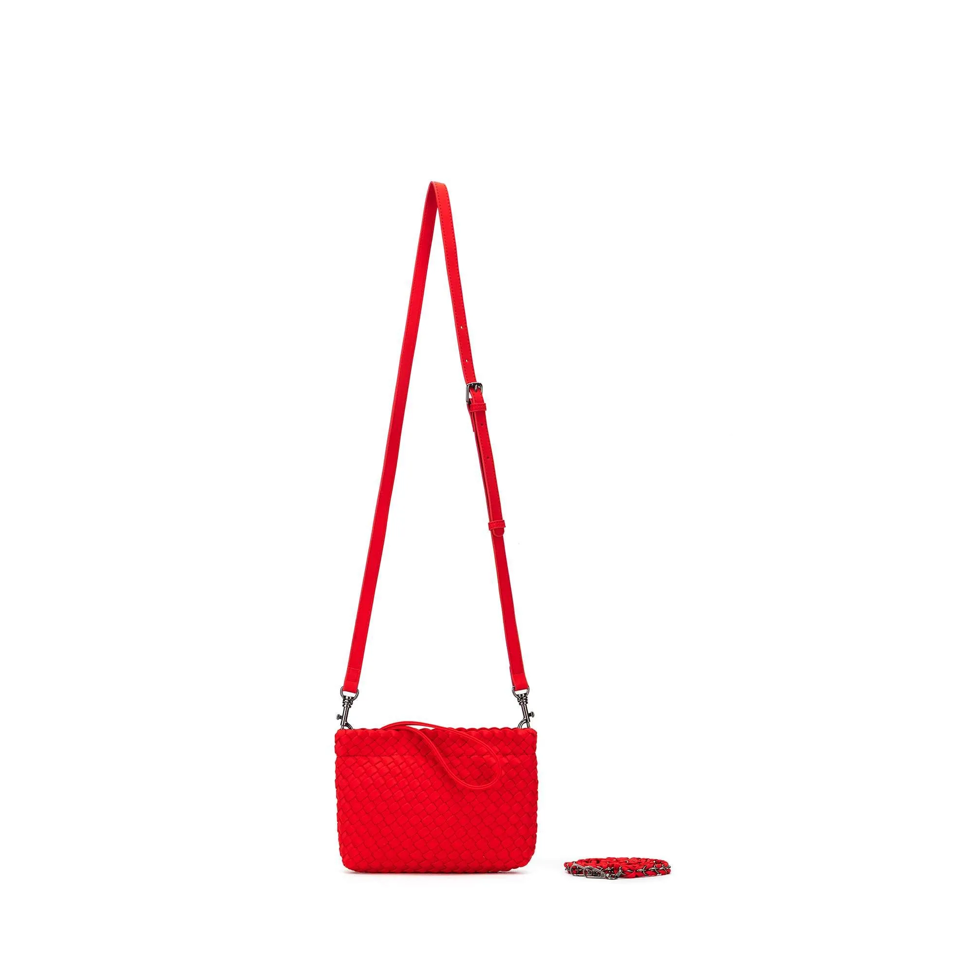 Aria Red Clutch Crossbody Bag