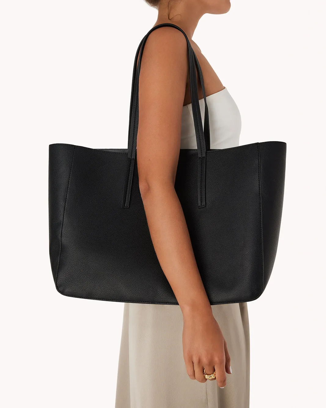 AURORA TOTE BAG - BLACK