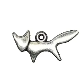 AVBeads Animal Charms Fox Charms Silver 20mm x 10mm Metal Charms 10pcs