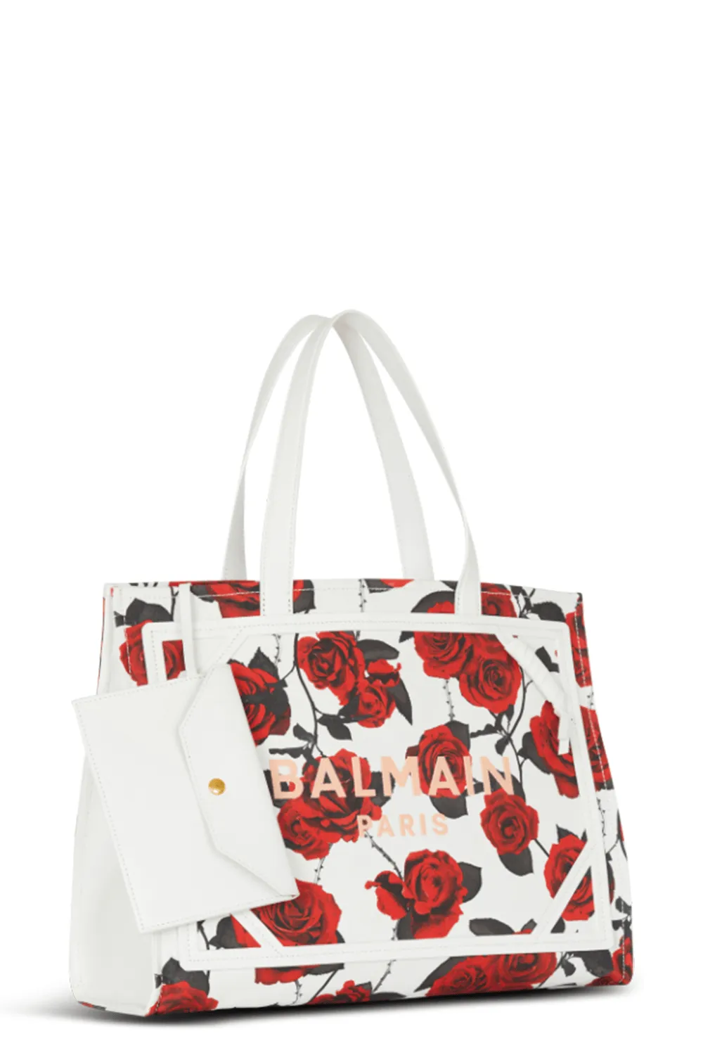 B-Army Shopper Medium Tote Bag - Blanc Rouge