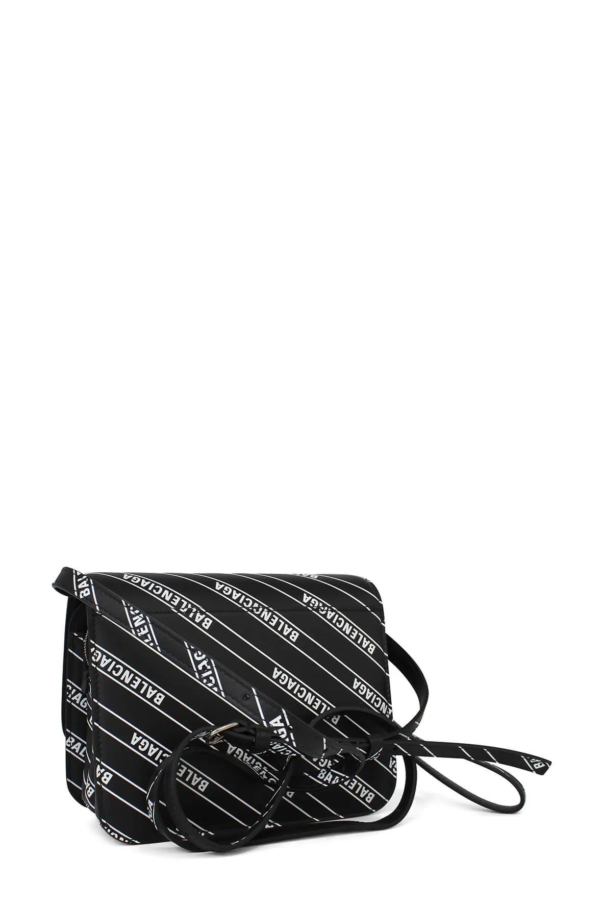 B Small Bag Logo Diagonal Print