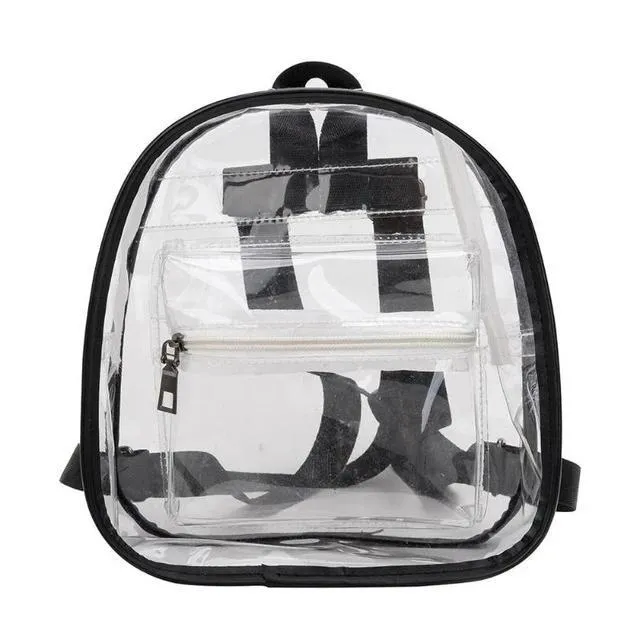 Clear Transparent School Mini Backpack For Teenage Girls