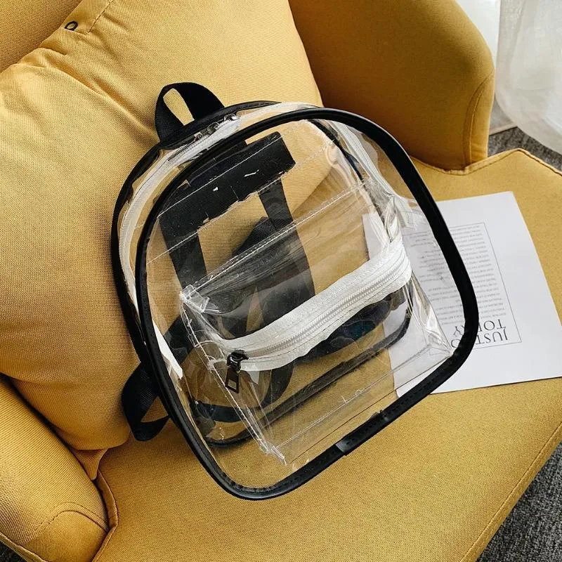 Clear Transparent School Mini Backpack For Teenage Girls