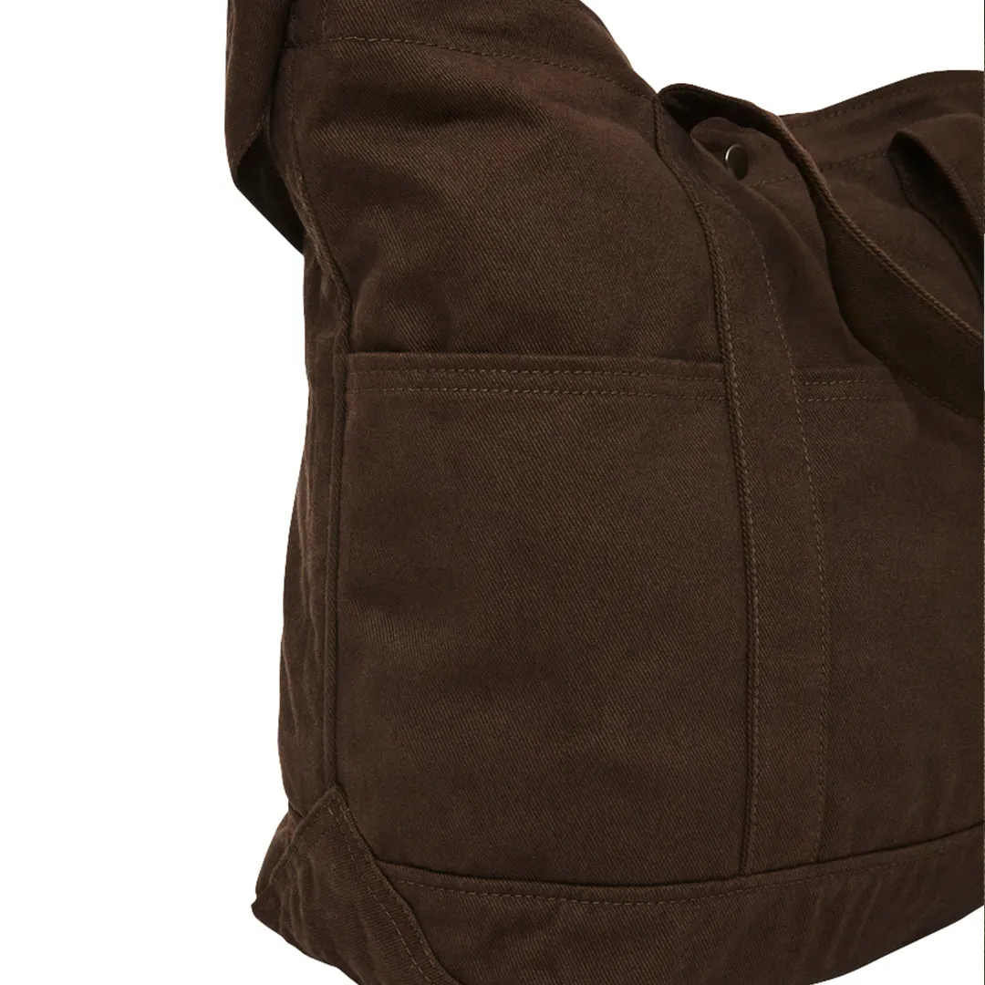 Cocoa Brown Cotton Drill Despatch Tote Bag