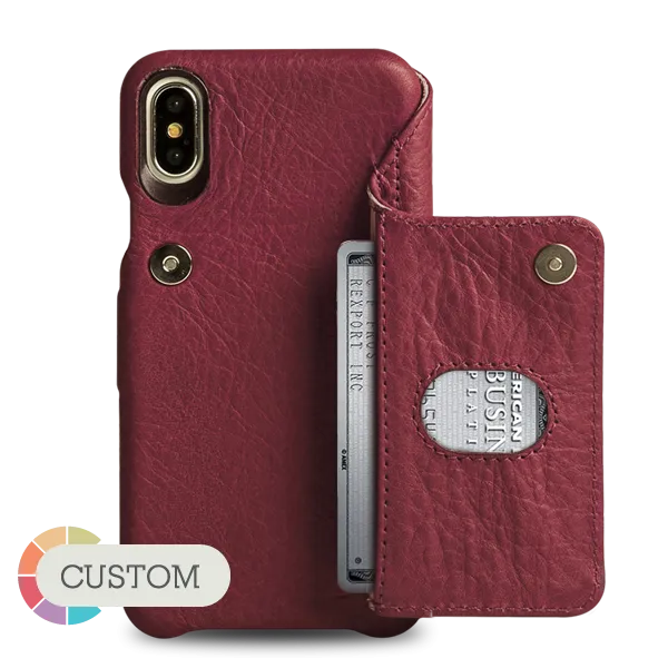 Custom Niko Wallet iPhone X / Xs Leather Case