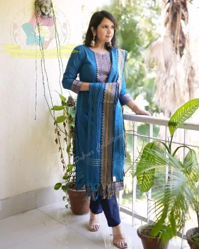 Ethnic South Cotton Handloom Salwar Suit