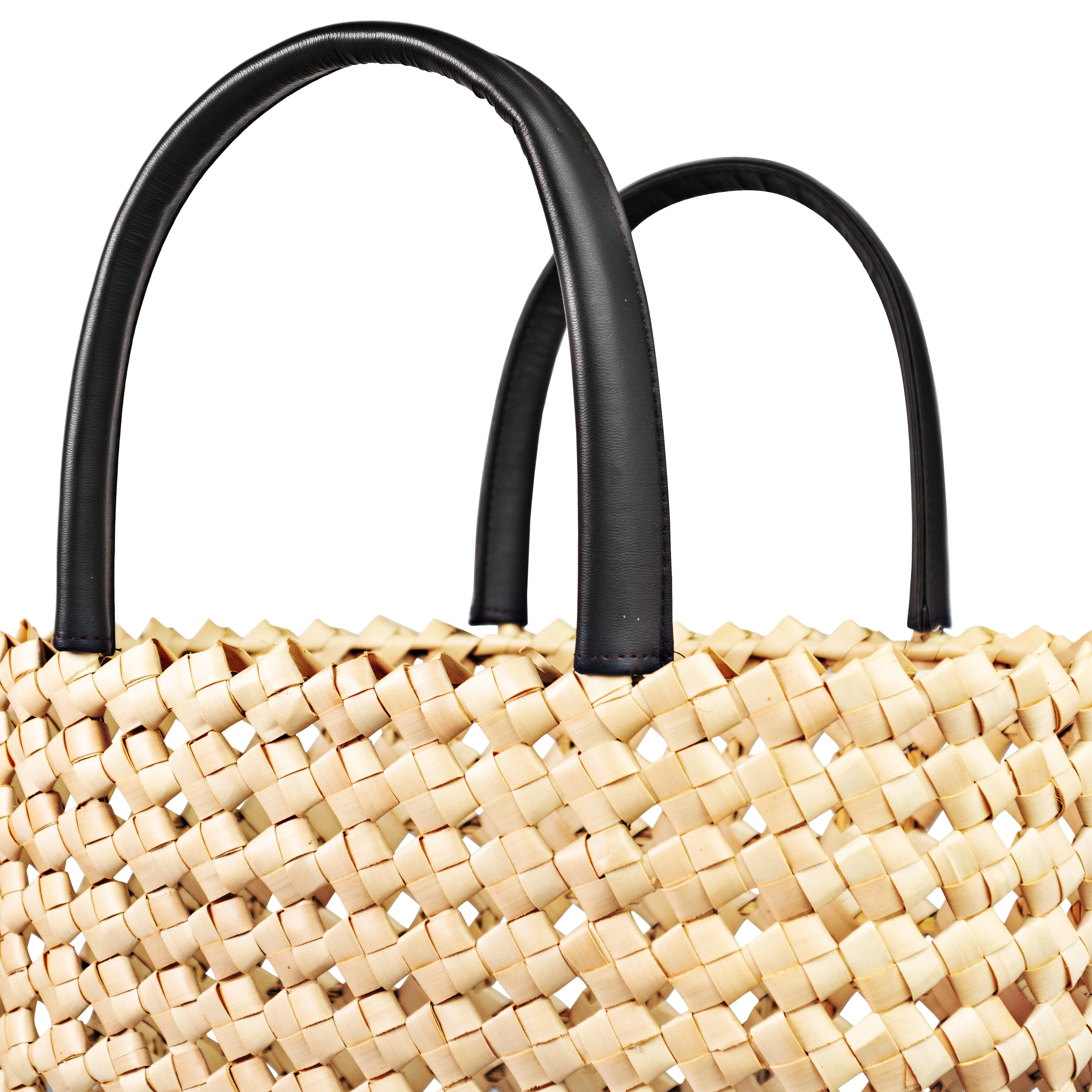 Everyday-Market Tote Basket Bag-Palm Leaf