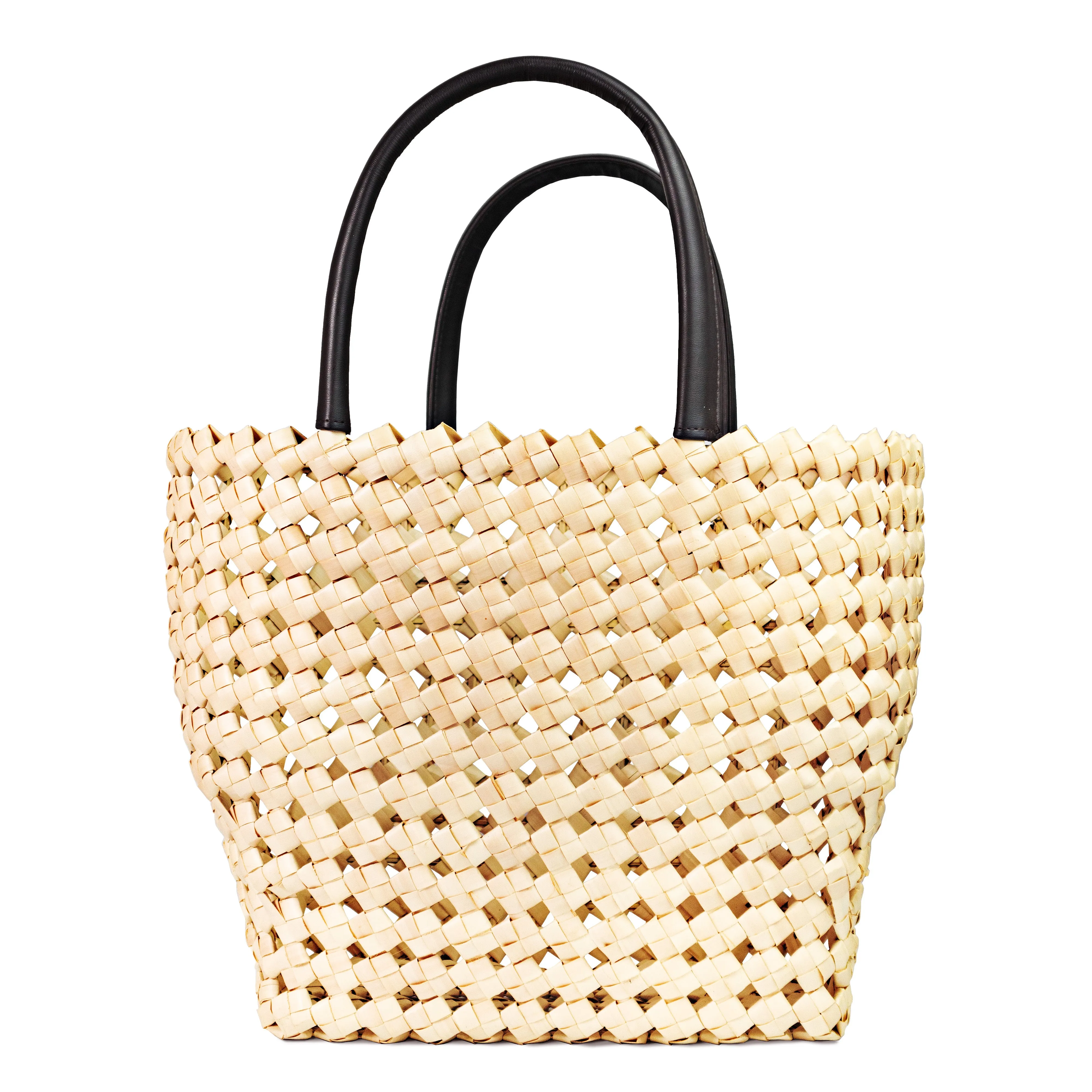 Everyday-Market Tote Basket Bag-Palm Leaf