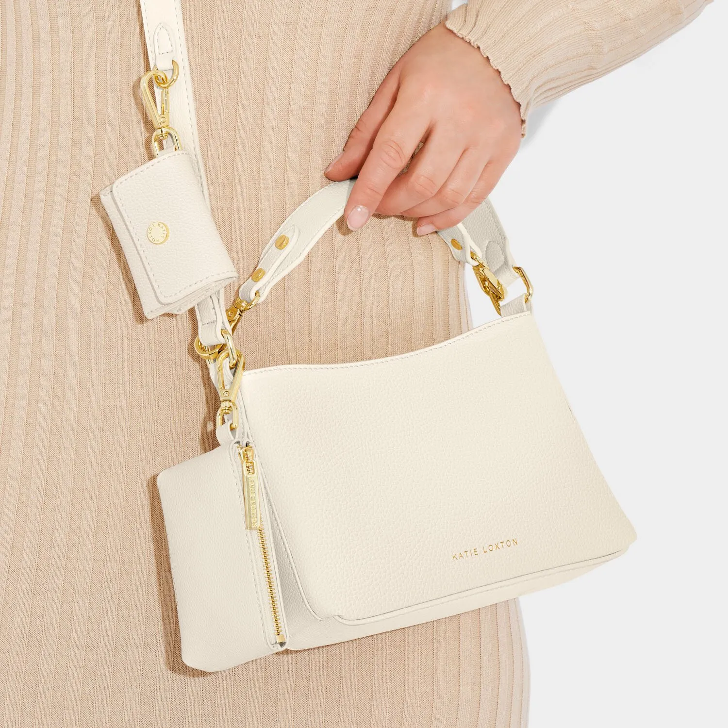 Evie Crossbody Bag in Eggshell