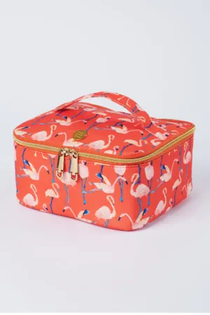 Fran Funky Flamingo Cosmetic Case