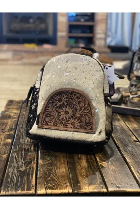 Fur Tooled Backpack