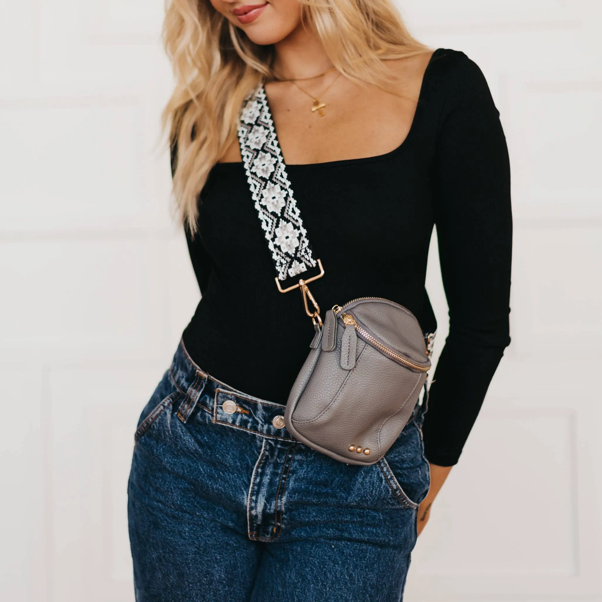 Gray Ellie Crossbody Bag