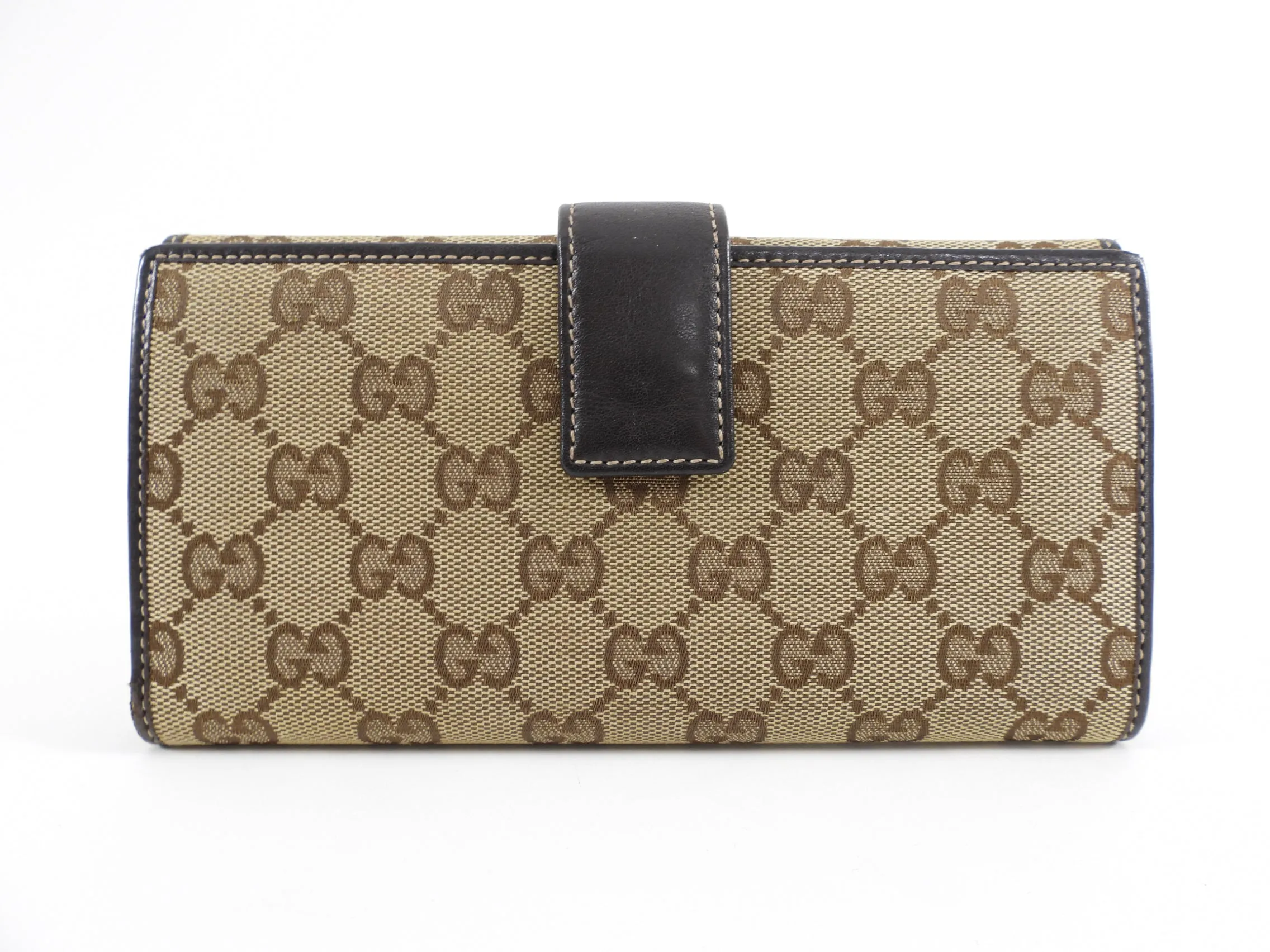 Gucci Monogram Canvas Novelty Dog Long Continental Wallet