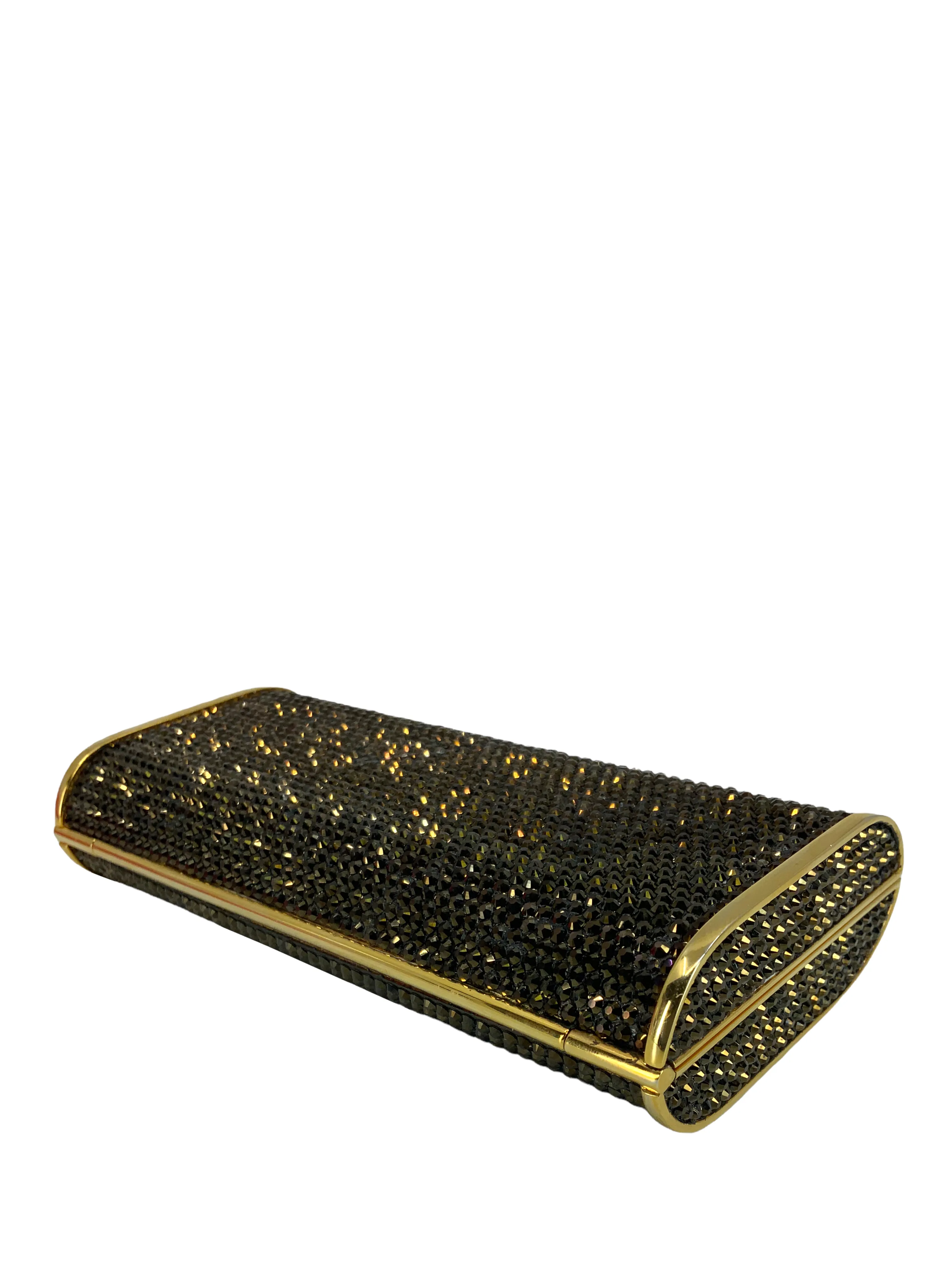 Judith Leiber Swarovski Crystal Minaudiere Evening Bag