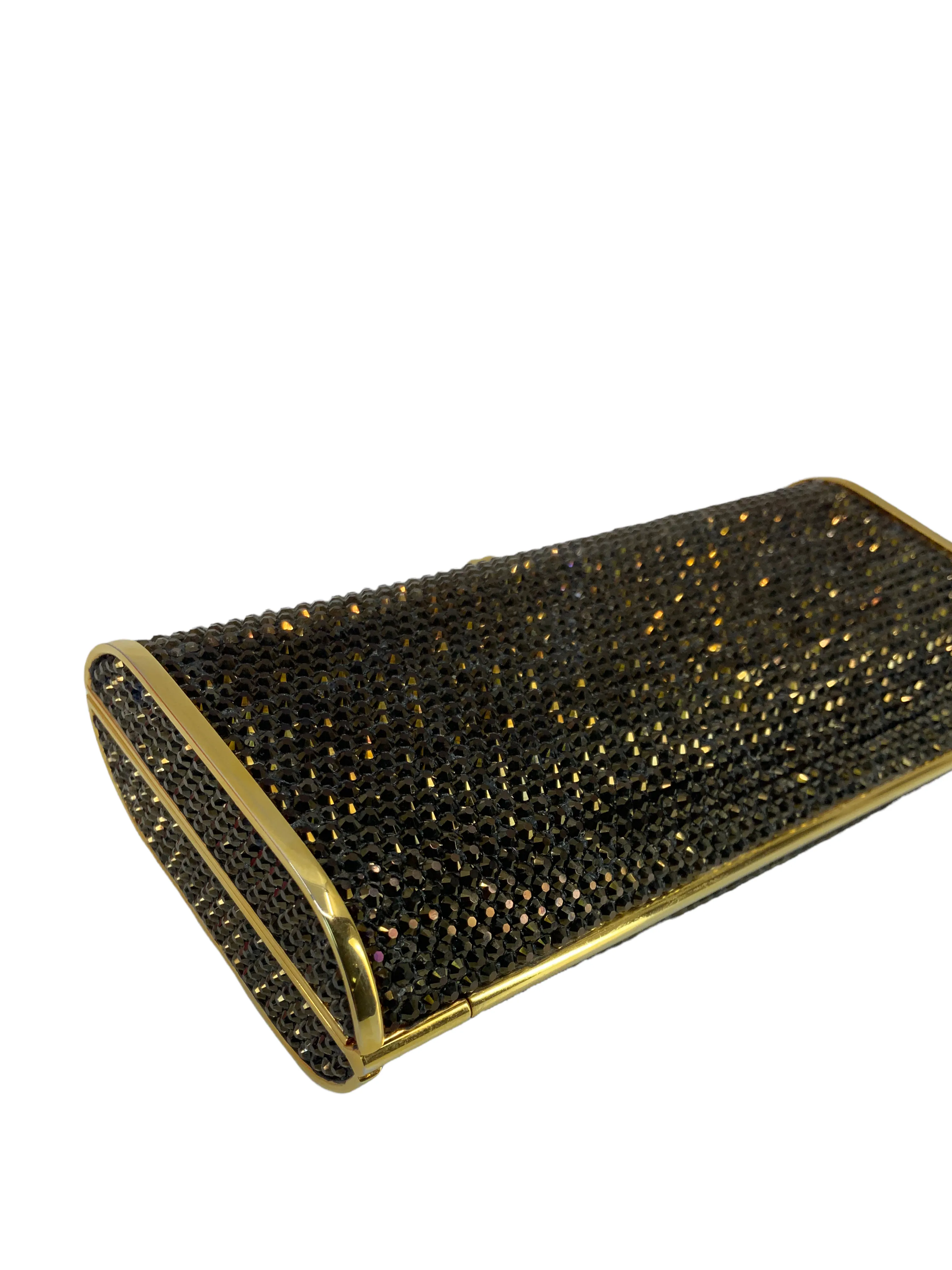 Judith Leiber Swarovski Crystal Minaudiere Evening Bag