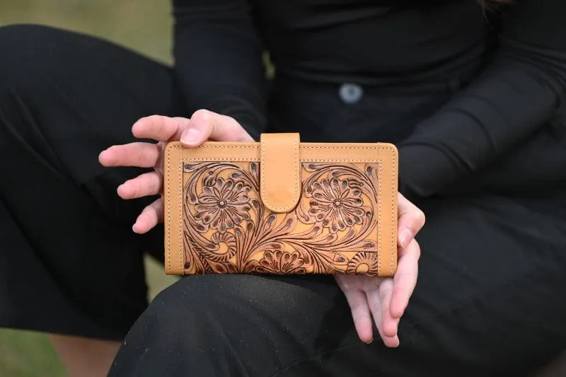 Leather Tooled Clutch (TLW25)