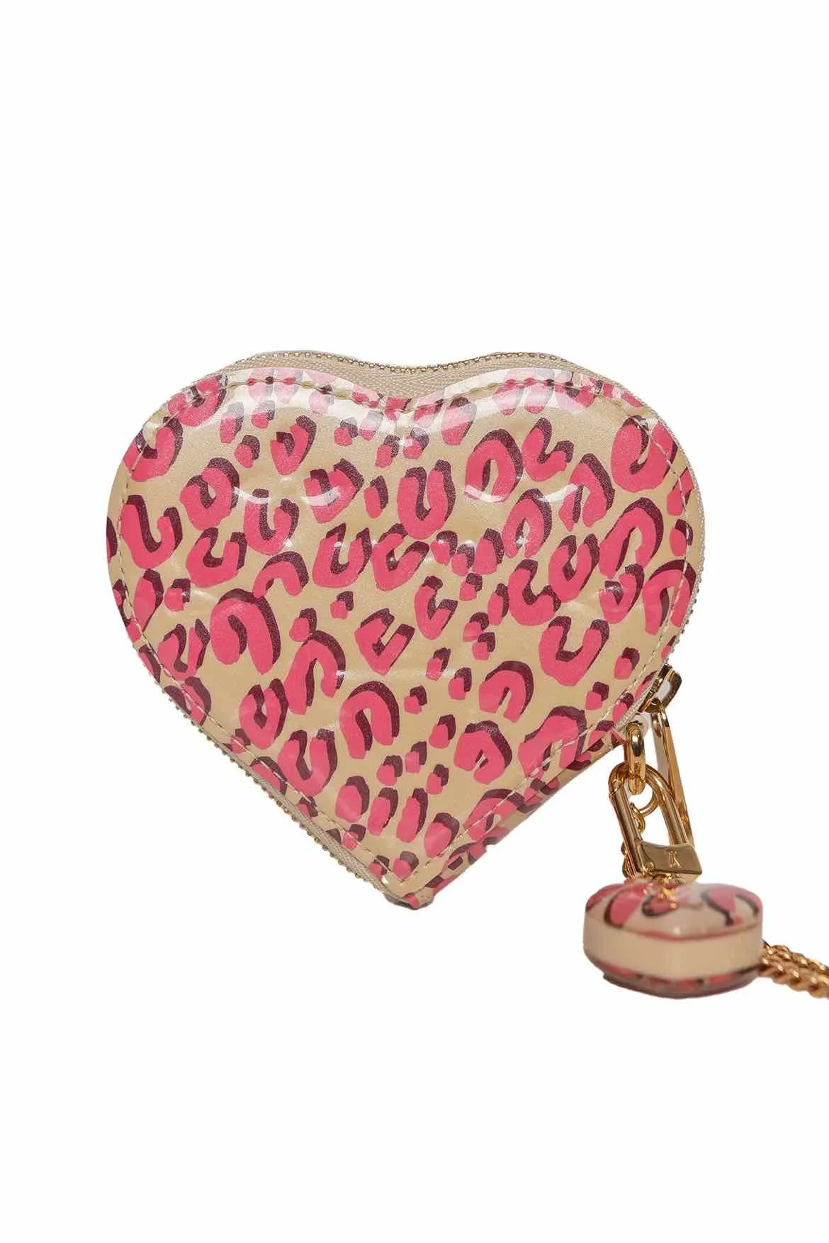 Louis Vuitton Vernis Leopard Heart Coin Purse