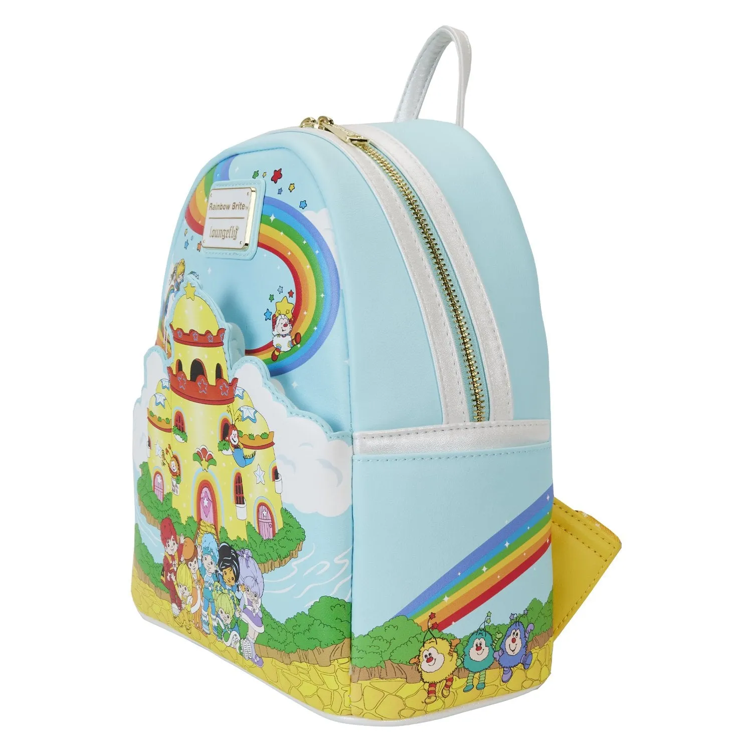 Loungefly Hallmark Rainbow Brite Castle Group Mini Backpack