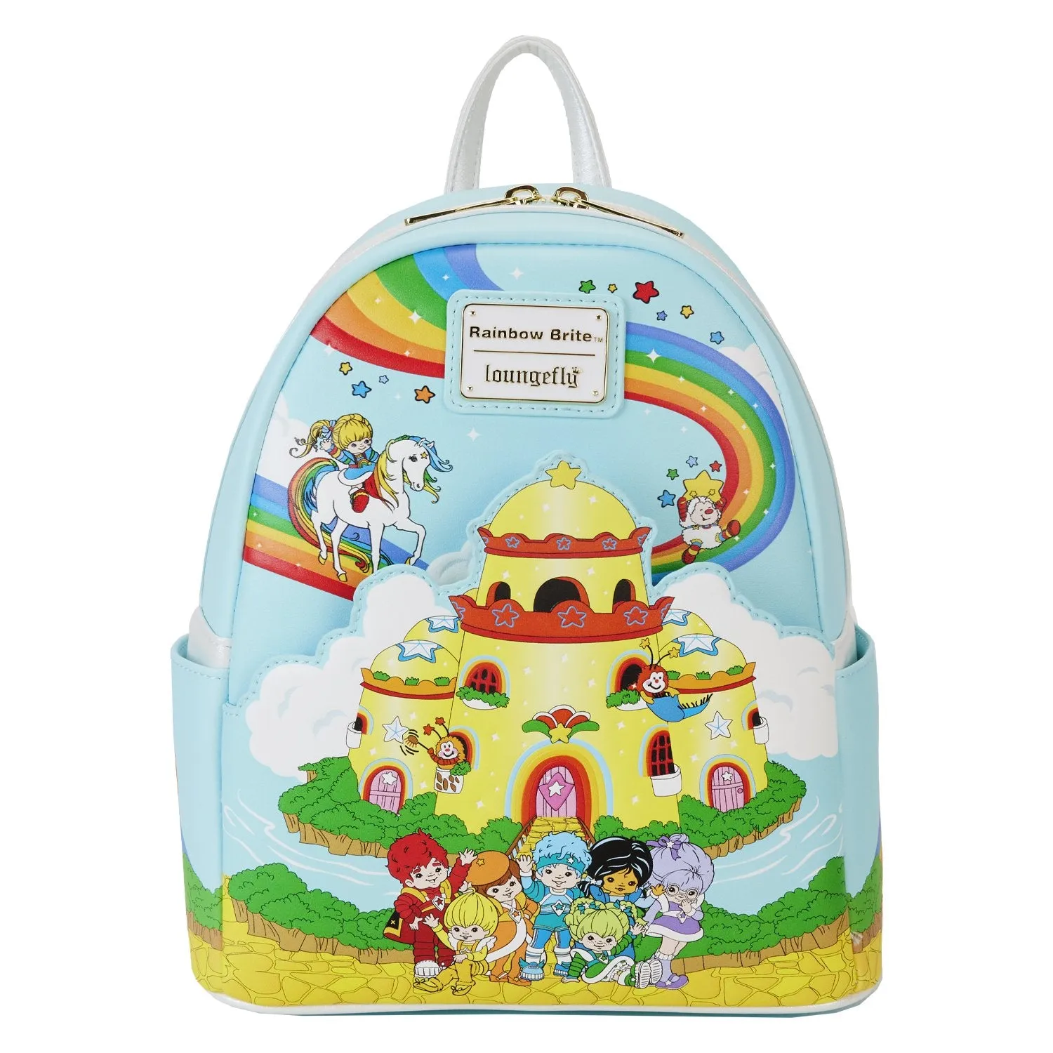 Loungefly Hallmark Rainbow Brite Castle Group Mini Backpack