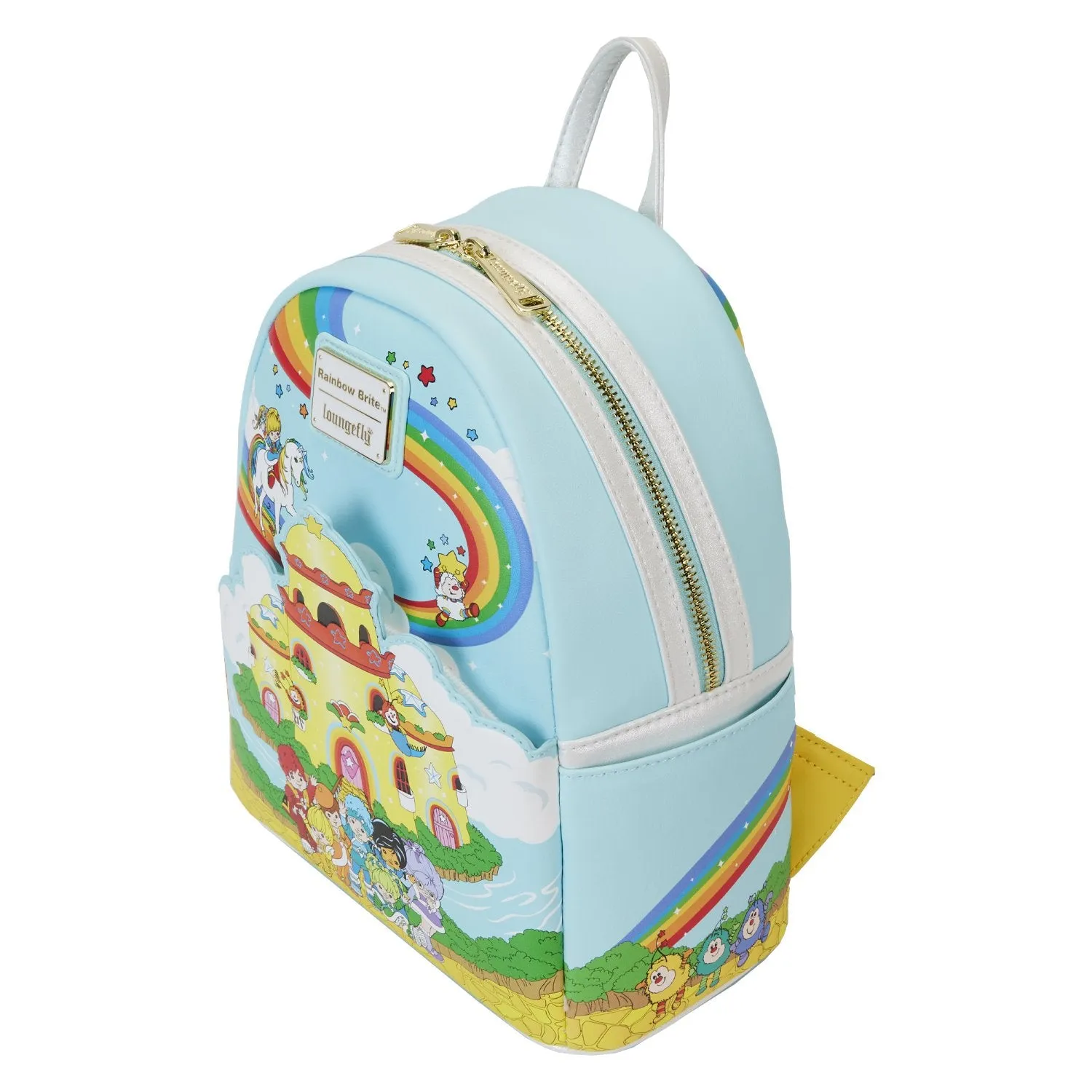 Loungefly Hallmark Rainbow Brite Castle Group Mini Backpack