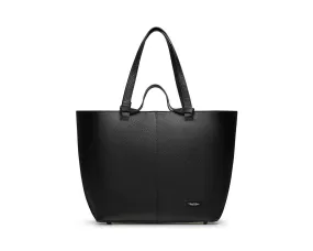 MARCO MOREO Black Leather Tote Handbag