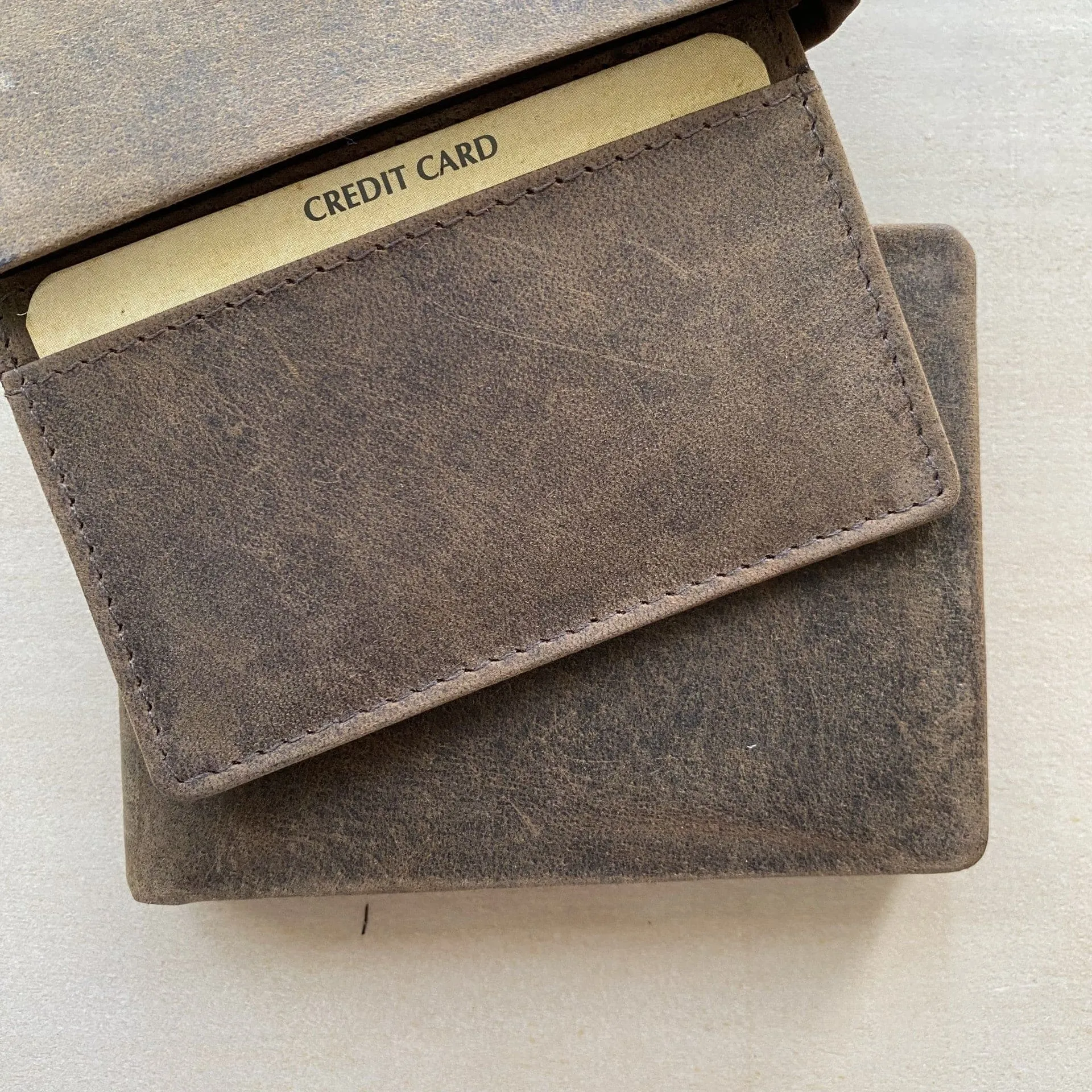 Men's Brown Leather Wallet Personalised- KALGHI