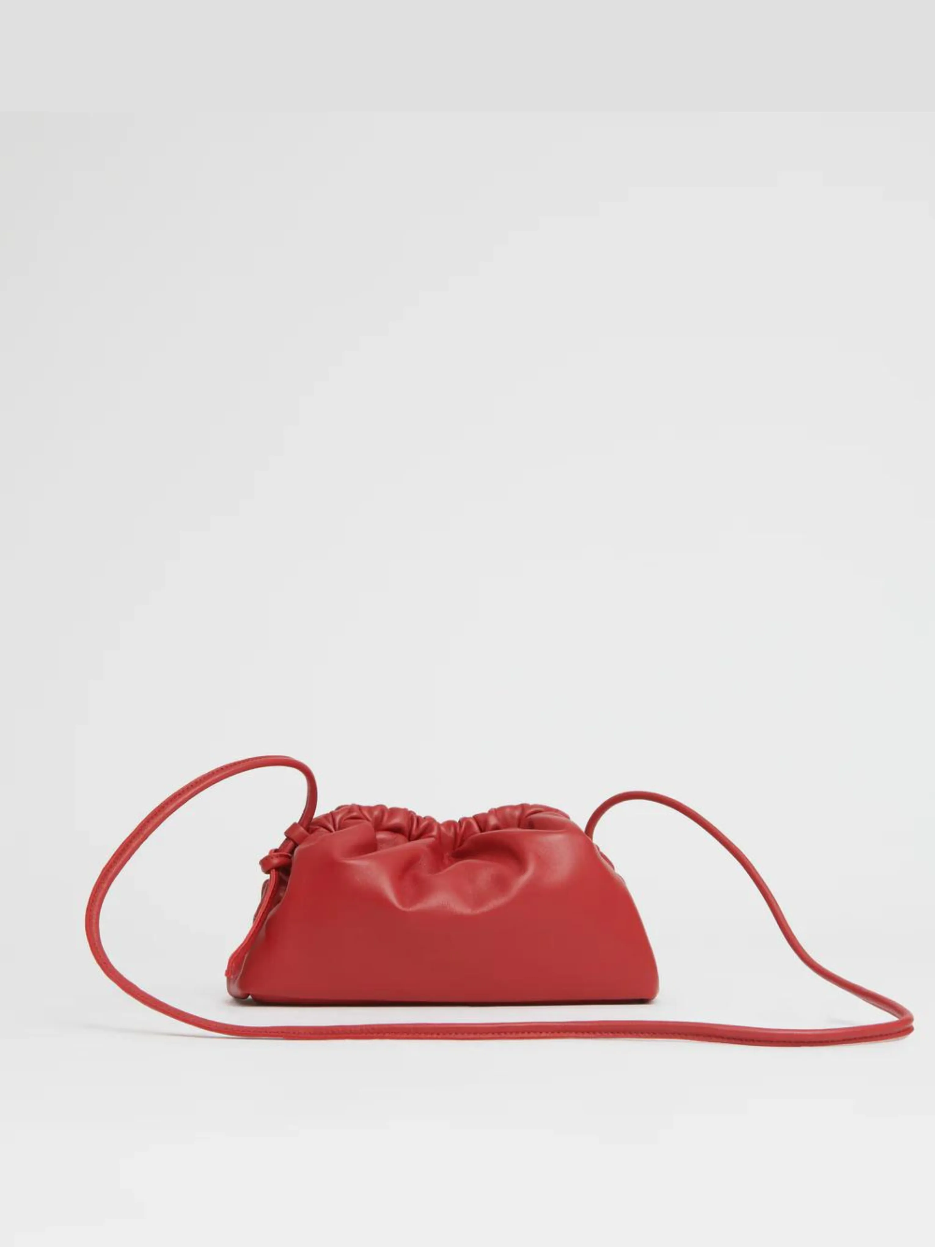 Mini Cloud Clutch in Red