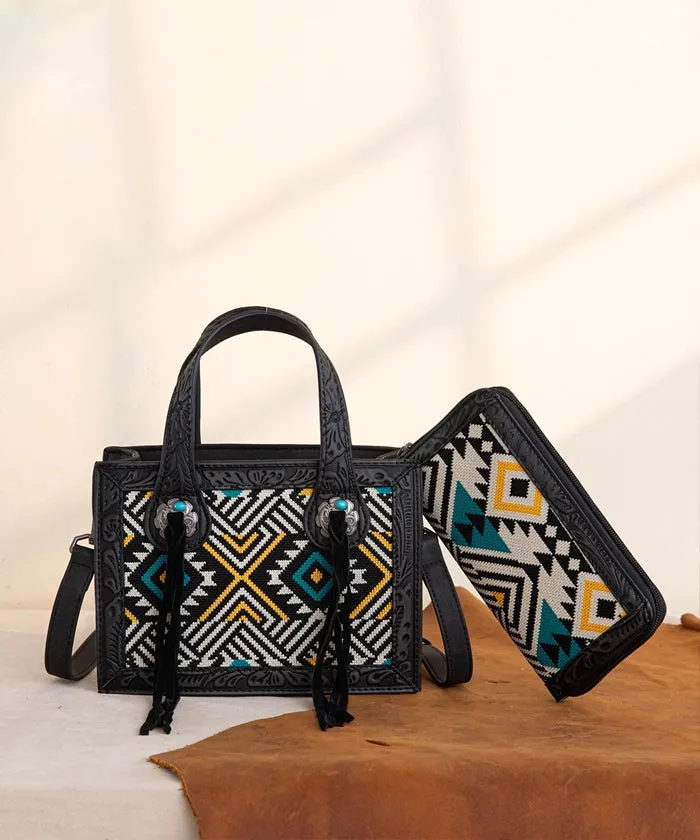 Montana West Southwestern Crossbody Bag Set