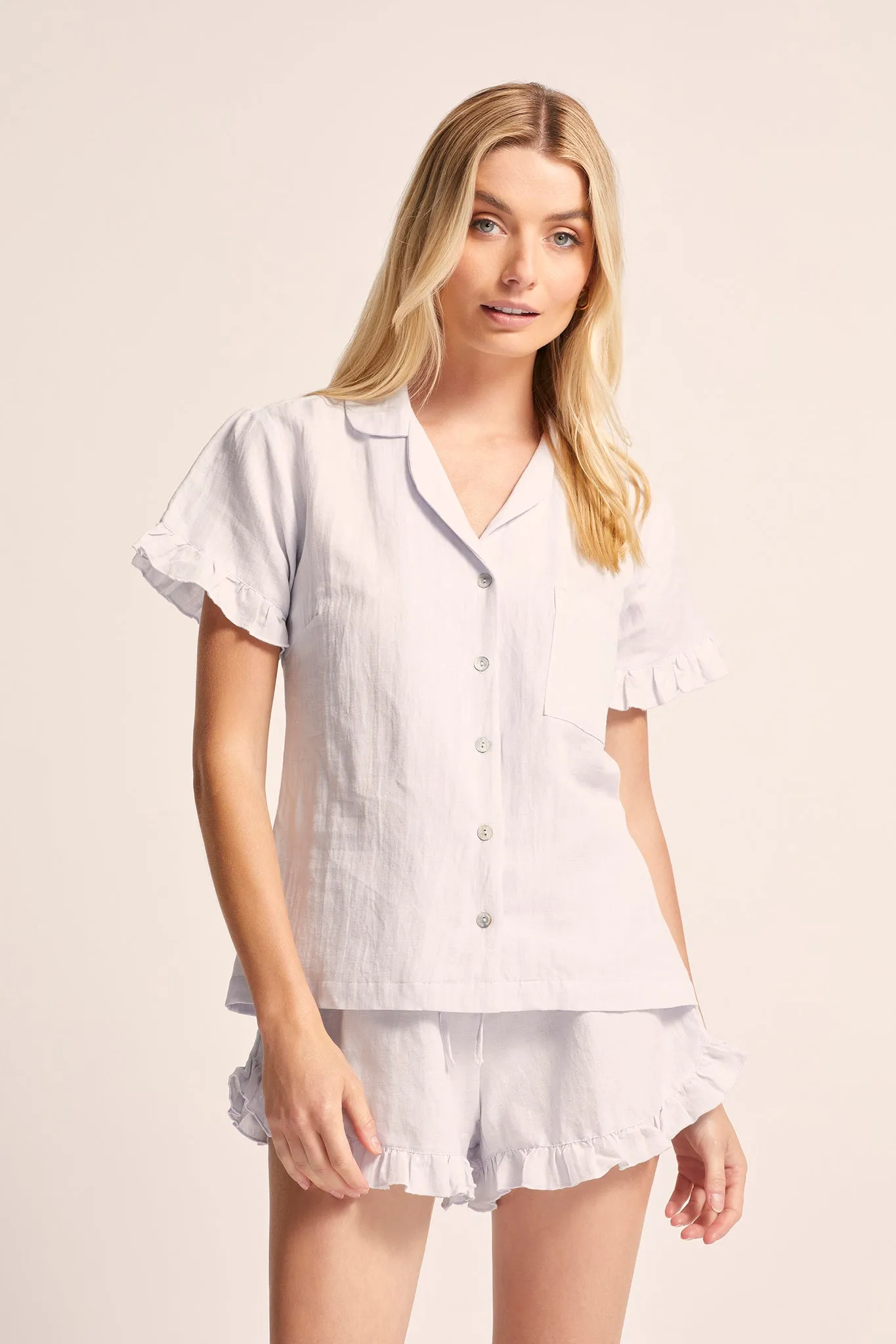 Rebecca Pyjama Set - Eggshell Blue