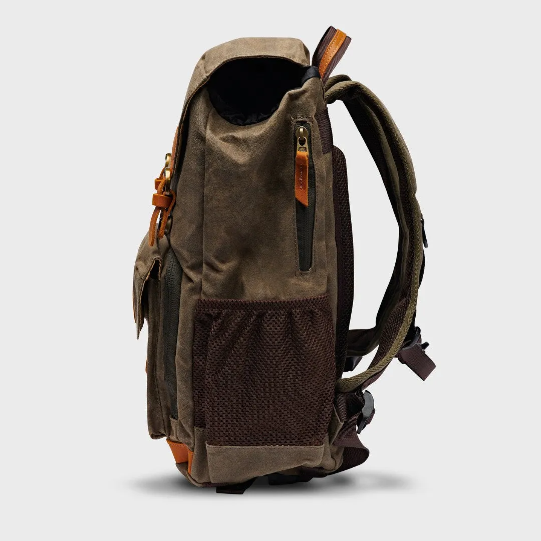 Roe - Waxed Canvas Adventure Backpack