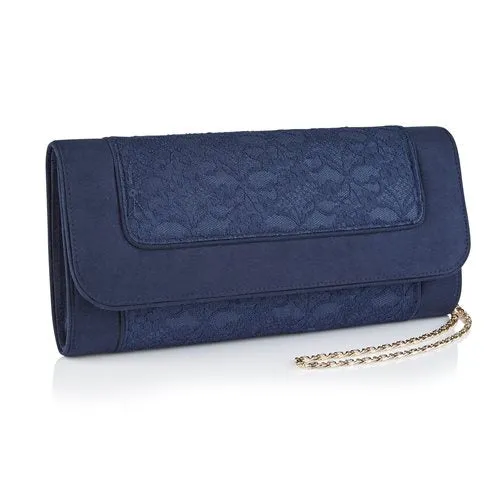 Ruby Shoo Tirana Navy Blue Clutch Bag