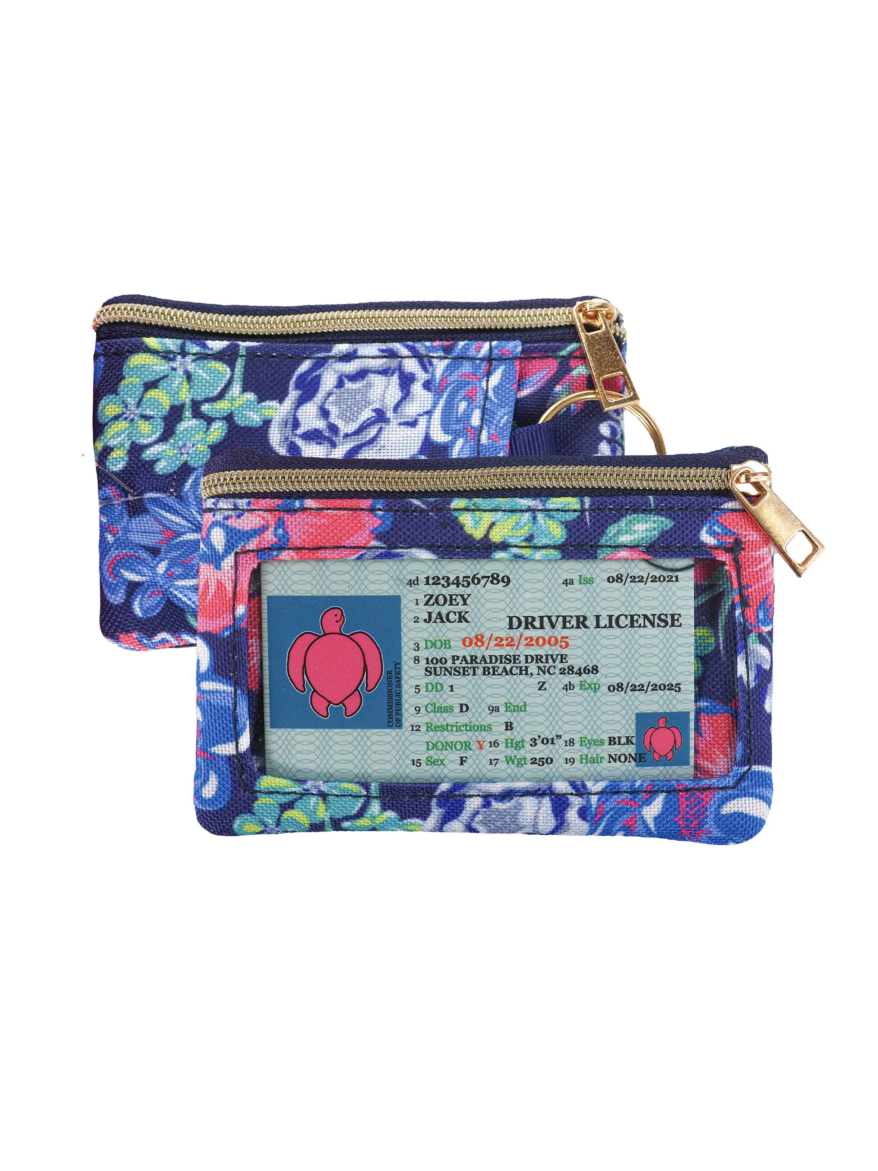 Simply Southern Patterned Zip Wallet with Keyring - Stylish Organization on the Go