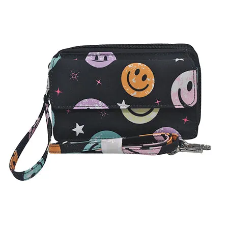 Smiley Face NGIL Canvas All in One Wallet