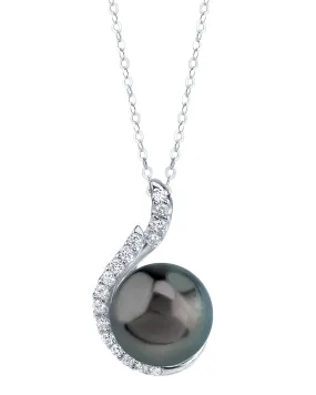 Tahitian South Sea Pearl & Diamond Rebecca Pendant