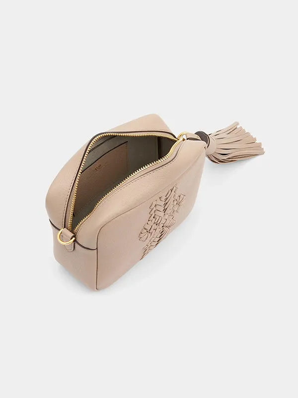 The Neeson Tassel Cross Body in Nude