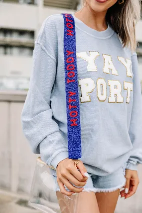 Treasure Jewels: Gameday Navy & Cardinal Red Beaded Purse Strap