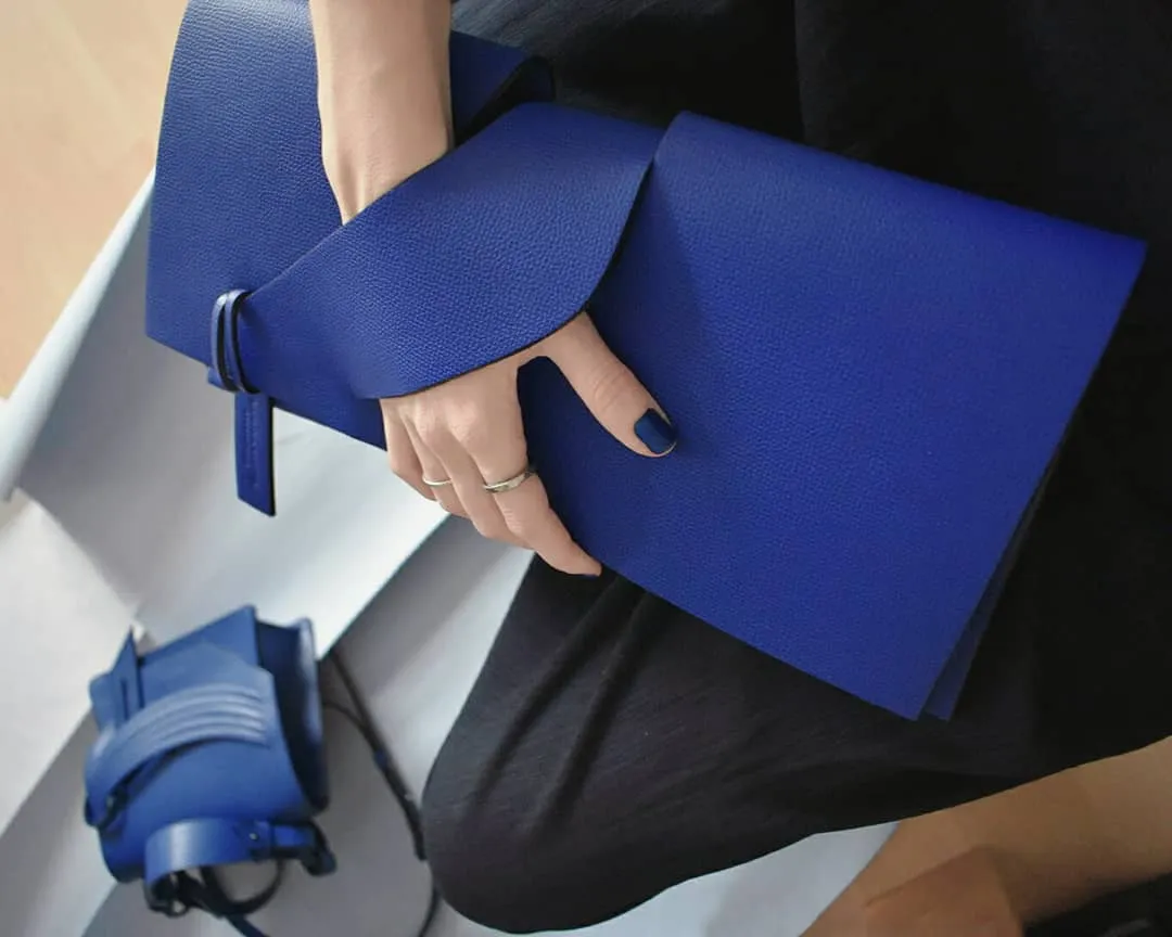 Triangular Slashed Clutch - Size   Colour Options