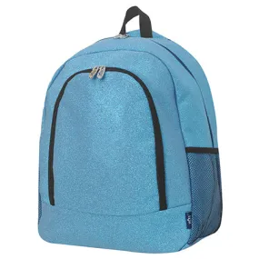 Turquoise Glitter NGIL Canvas Backpack