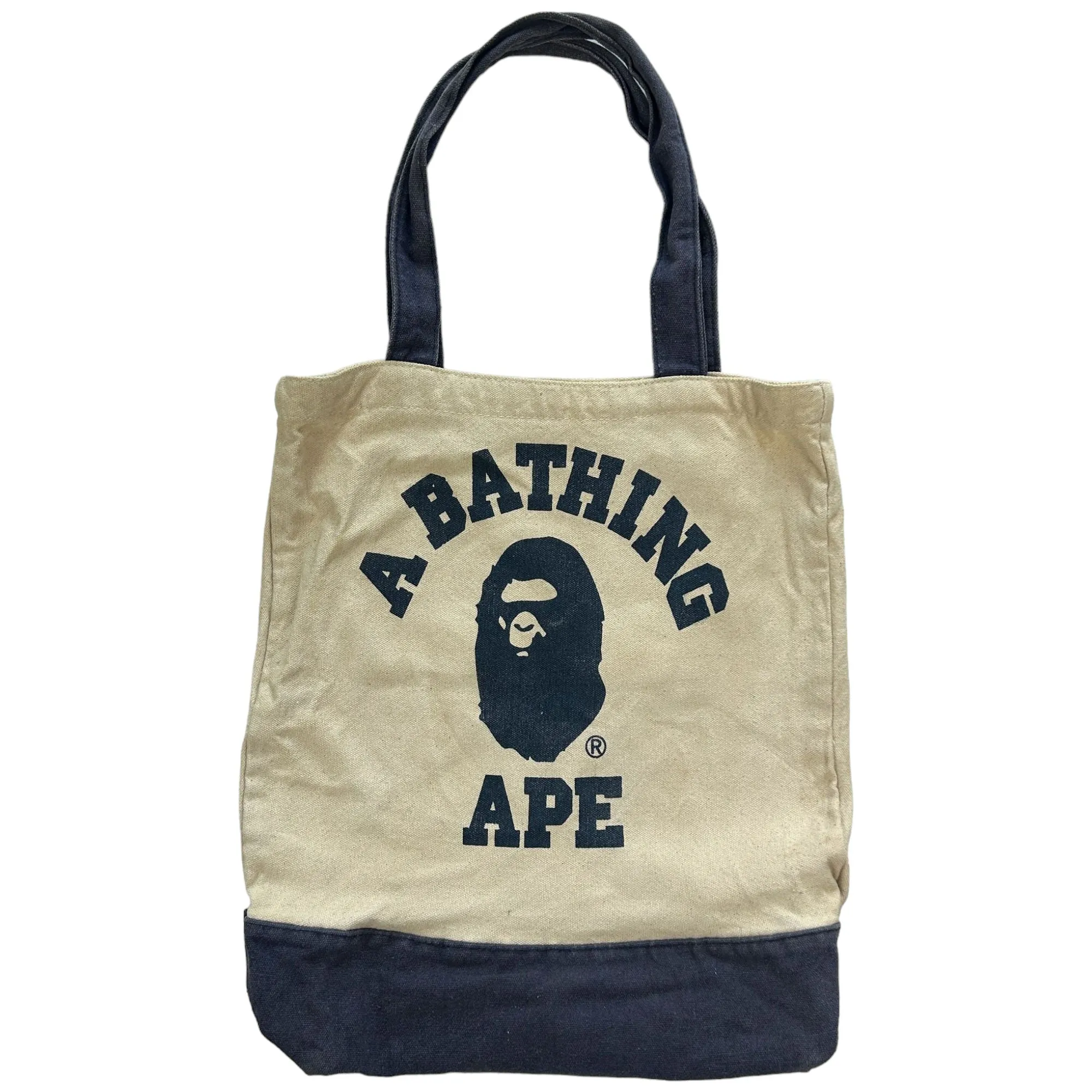 Vintage Bape College Logo Tote Bag