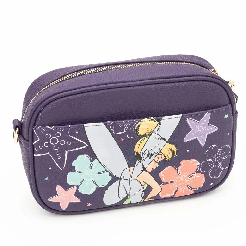 Wondapop Designer Series Disney Peter Pan Tinkerbell Floral Crossbody