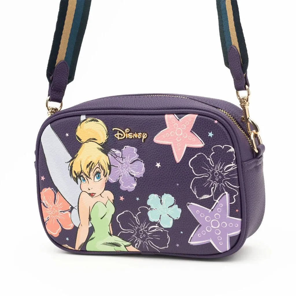 Wondapop Designer Series Disney Peter Pan Tinkerbell Floral Crossbody