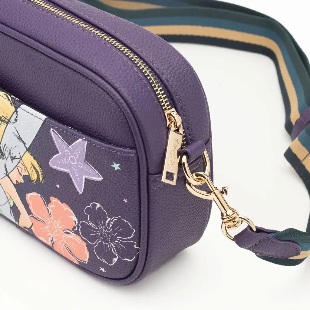 Wondapop Designer Series Disney Peter Pan Tinkerbell Floral Crossbody