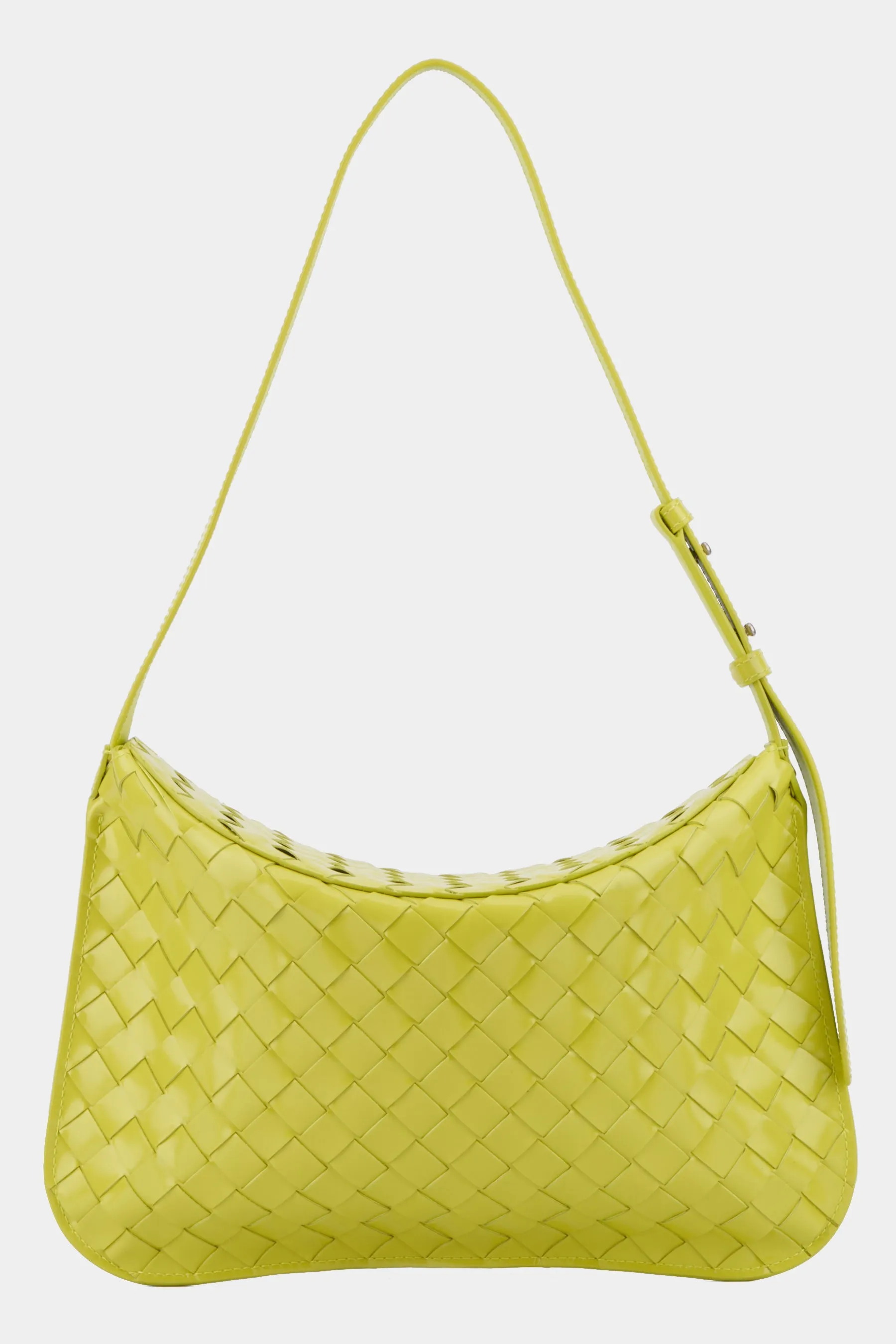 Woven Flap Shoulder Bag